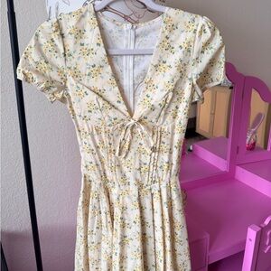 Floral Yellow Dress
